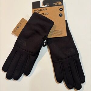 The North Face Women's Black Recycled Gloves | Size Medium